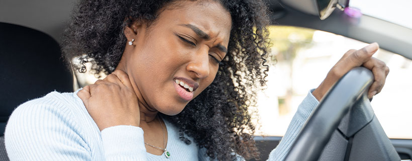 Patient suffering from Neck Pain in need of auto accident injury care in Redmond